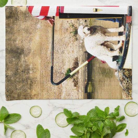 運河 キッチンタオル (折り畳み)