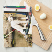 運河 キッチンタオル (四つ折り)