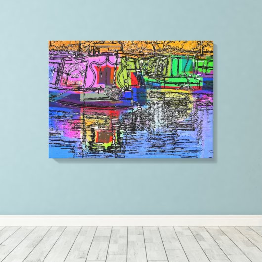 運河 キャンバスプリント (インサイチュ (ウッドフロア))