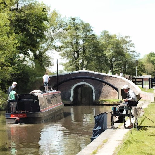運河 シャワーカーテン