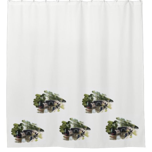 運河 シャワーカーテン (正面)
