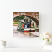 運河 スクエア壁時計 (ホーム)