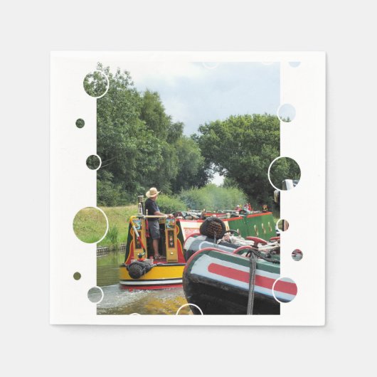 運河 スタンダードカクテルナプキン (正面)