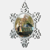 運河 スノーフレークピューターオーナメント (右)