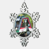 運河 スノーフレークピューターオーナメント (右)