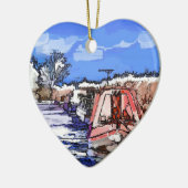 運河 セラミックオーナメント (左)