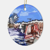 運河 セラミックオーナメント (左)