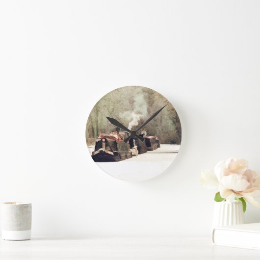 運河 ラウンド壁時計 (ホーム)
