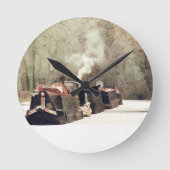 運河 ラウンド壁時計 (正面)