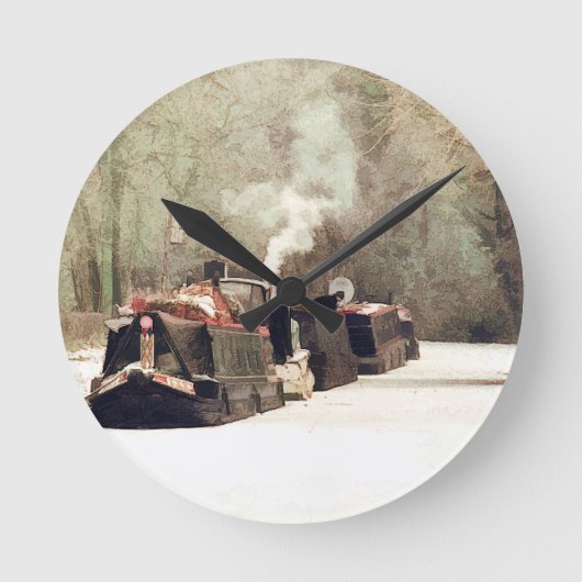 運河 ラウンド壁時計 (正面)