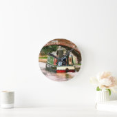 運河 ラウンド壁時計 (ホーム)