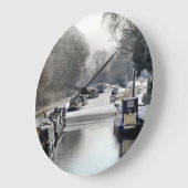 運河 ラージ壁時計 (傾斜)