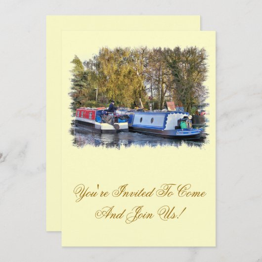 運河 招待状 (正面/裏面)