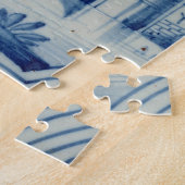 運河、第19上の可動橋を示すデルフトのタイル ジグソーパズル (側面)