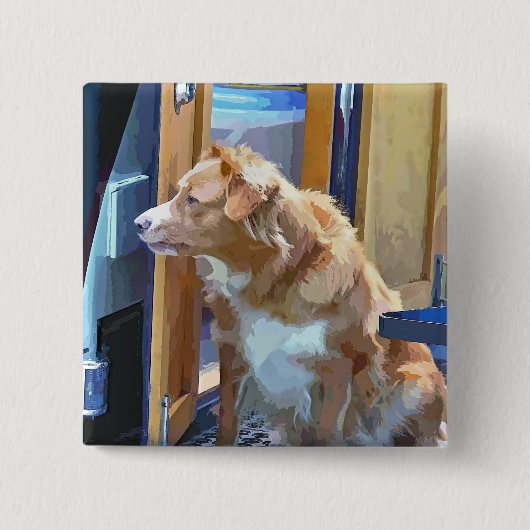 運河 缶バッジ (正面)