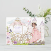 運王室の車 |ダークスキンプリンセス誕生日 招待状 (スタンド正面)