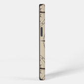 運行コンパスパターン iPhoneケース (右側面)