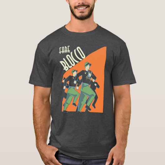 運賃ブロック Tシャツ (正面)