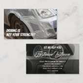 運転おもしろいインストラクターおもしろい車の運転 名刺 (正面/裏面)