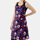 運転おもしろいインストラクターパーソナライズされた エプロン (インサイチュ)