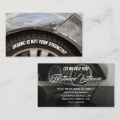 運転おもしろいインストラクター車の修理 名刺 (正面/裏面)