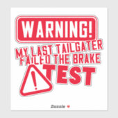 運転おもしろい車ユーモアモダンタイポグラフィ シール (シート)