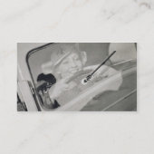 運転している女性c.1930s (グラビア印刷) 名刺 (裏面)