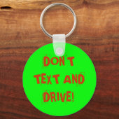 運転しないで文字して！ キーホルダー (正面)