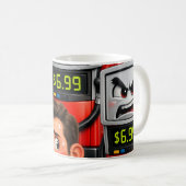 運転する余裕なし コーヒーマグカップ (正面右)