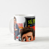 運転する余裕なし コーヒーマグカップ (正面左)