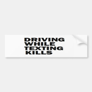 「運転する携帯電話の安全間メールや文字を打つの殺害 バンパーステッカー
