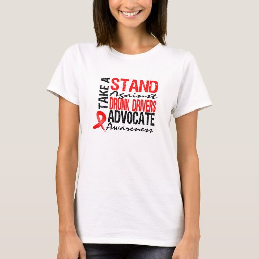 運転に反対す飲る Tシャツ (正面)