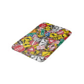 運転インストラクターおもしろい道路標識コラージュ バスマット (アングル)