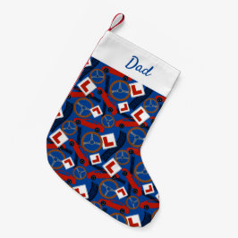 運転インストラクターおよび学習者ドライバ スモールクリスマスストッキング