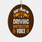 運転インストラクターの声を使わない セラミックオーナメント (右)