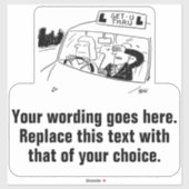 運転インストラクターの宣伝 シール (シート)