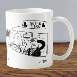 運転インストラクターまたは調査委員漫画 コーヒーマグカップ