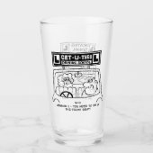 運転インストラクターギフト駆動スクールマンガ タンブラーグラス (正面)
