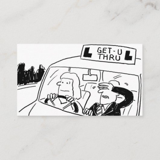 運転インストラクター漫画の名刺 名刺 (裏面)