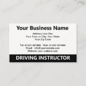 運転インストラクター漫画の名刺 名刺 (正面)