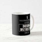 運転インストラクター運転学校免許 コーヒーマグカップ (正面右)