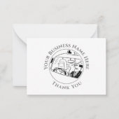 運転インストラクターThank Youノートカード ノートカード (正面)
