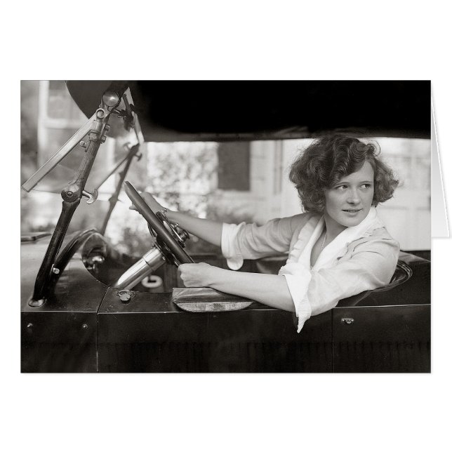 運転中の女優、1921年 (正面横)