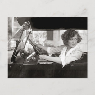 運転中の女優、1921年 ポストカード