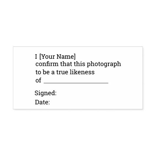 運転免許証の写真証明スタンプ セルフインキングスタンプ (デザイン)