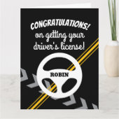 運転免許証の取得おめでとうございます カード (正面)