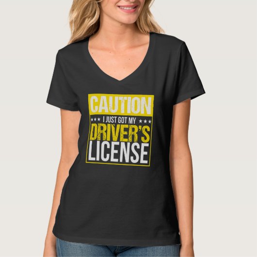 運転免許証プレート運転免許証 Tシャツ (正面)