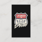 運転免許試験が新しいドライバに合格 名刺 (正面)