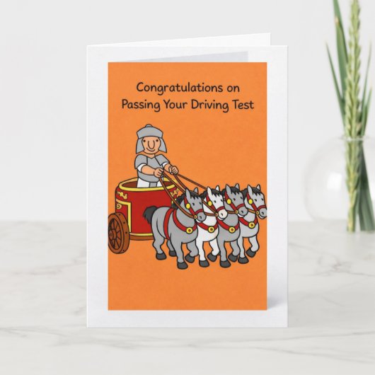 運転免許試験合格おめでとう！ カード (正面)