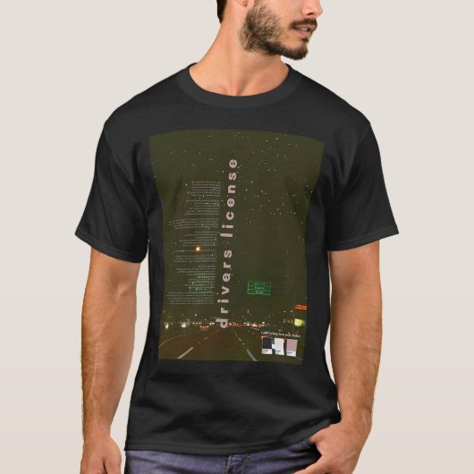 運転免許 Tシャツ (正面)